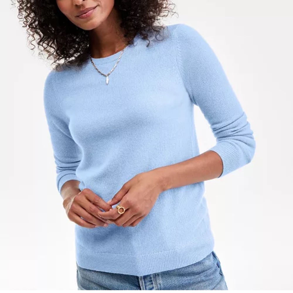 Charter Club 100% Cashmere Soft Blue Women’s Sweater Small